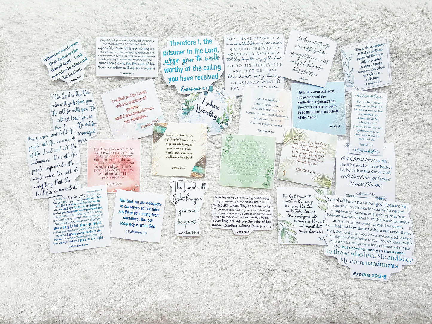 I Am Worthy Bible Journaling Sticker set