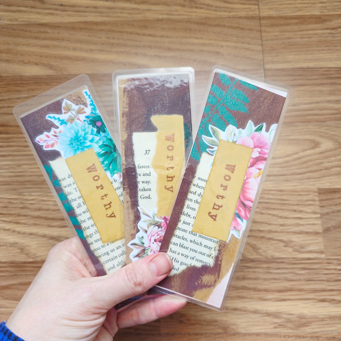 I Am Worthy Bookmark Handmade OOAK