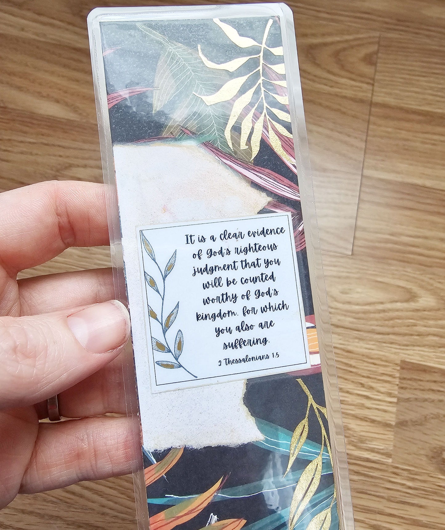 I Am Worthy Bookmark Handmade OOAK