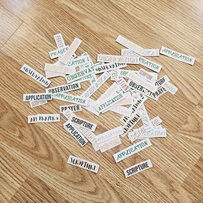 I Am Redeemed Bible Journaling Sticker set