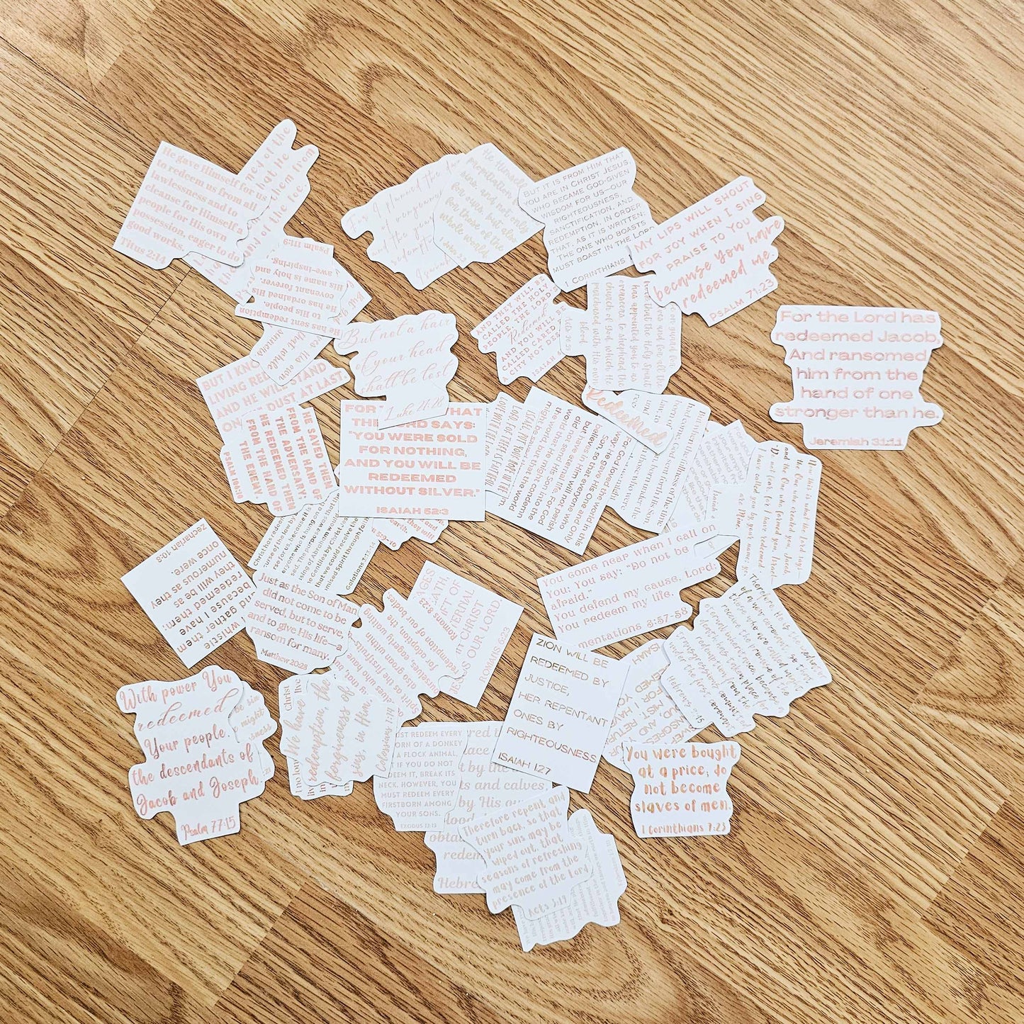 I Am Redeemed Bible Journaling Sticker set
