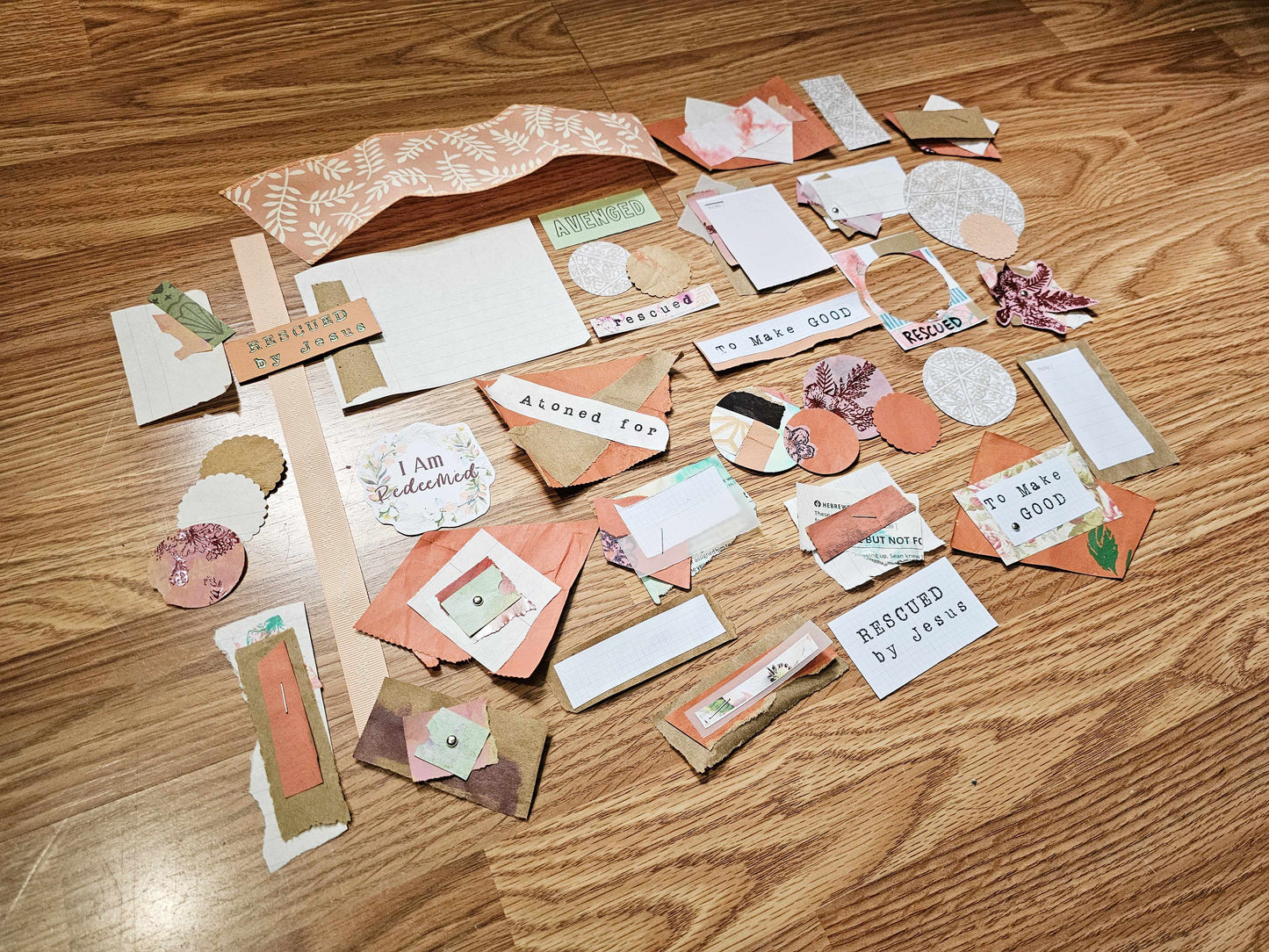 I Am Redeemed Creative bible study Handmade Journal Kit with Ephemera