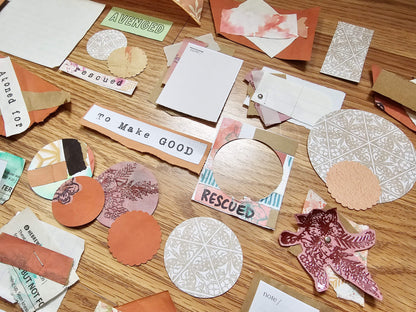 I Am Redeemed Creative bible study Handmade Journal Kit with Ephemera