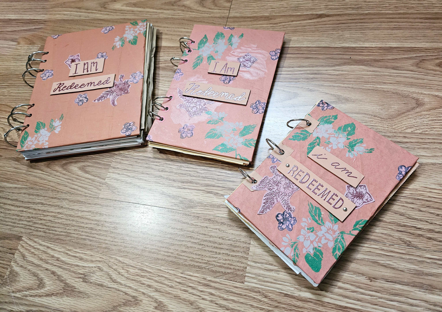 I Am Redeemed Creative bible study Handmade Journal Kit with Ephemera