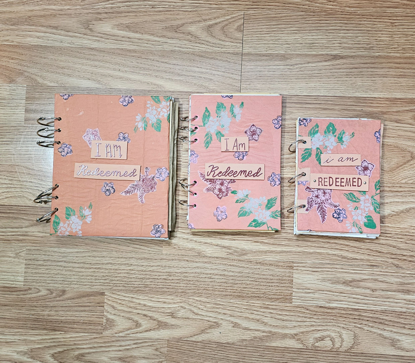 I Am Redeemed Creative bible study Handmade Journal Kit with Ephemera