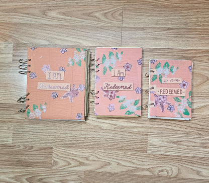 I Am Redeemed Creative bible study Handmade Journal Kit with Ephemera