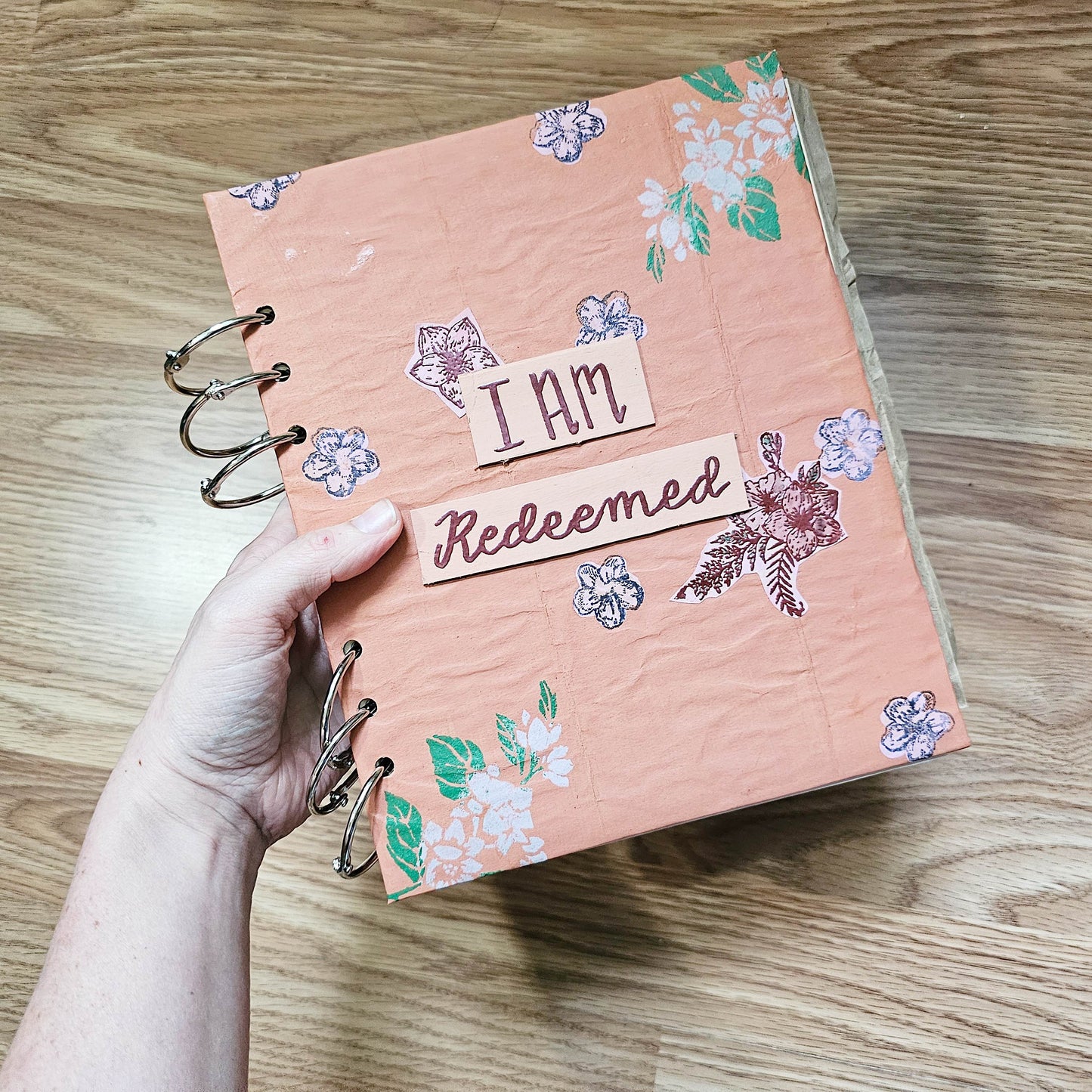 I Am Redeemed Creative bible study Handmade Journal Kit with Ephemera
