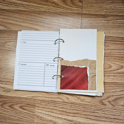 I Am Redeemed Creative bible study Handmade Journal Kit with Ephemera