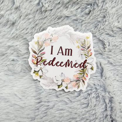 I Am Redeemed Vinyl Stickers - 3 pack