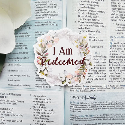 I Am Redeemed Vinyl Stickers - 3 pack