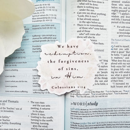 I Am Redeemed Vinyl Stickers - 3 pack