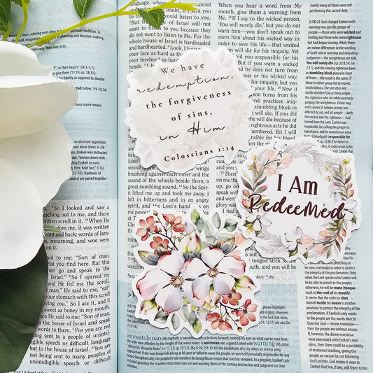 I Am Redeemed Vinyl Stickers - 3 pack