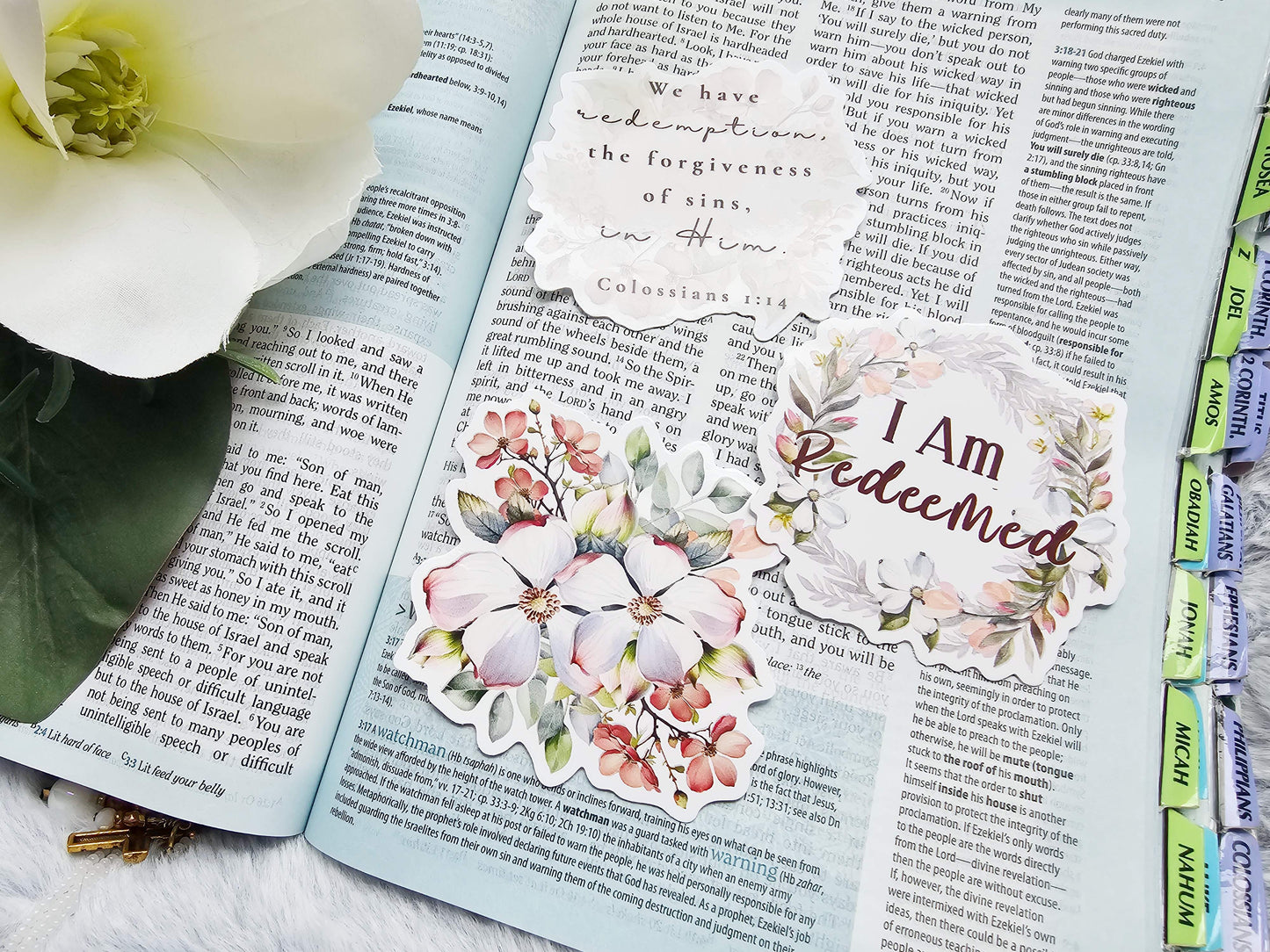 I Am Redeemed Vinyl Stickers - 3 pack