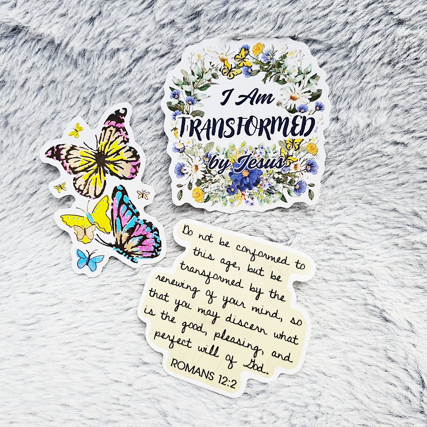 Romans 12:2 Bible Verse Vinyl Sticker Decal