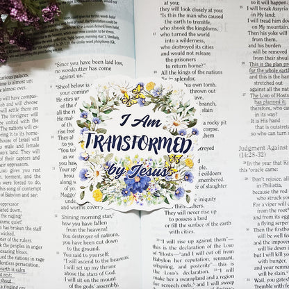 I Am Transformed Vinyl Sticker Decal 3-Pack