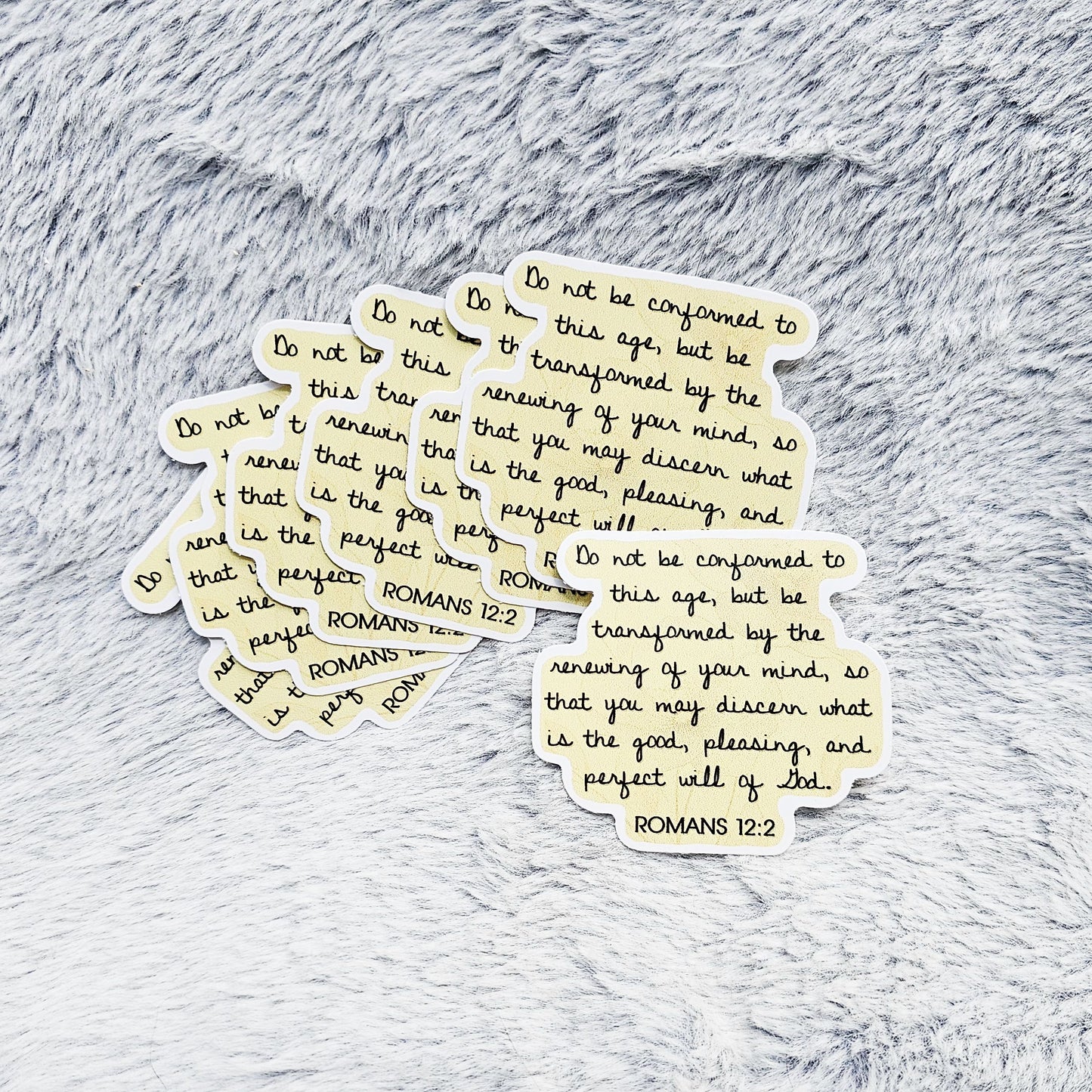 Romans 12:2 Bible Verse Vinyl Sticker Decal