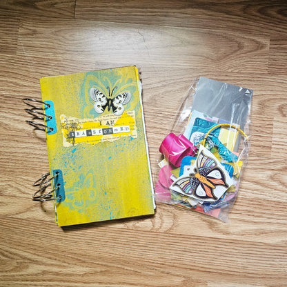 I Am Transformed Creative bible study Handmade Journal Kit with Ephemera