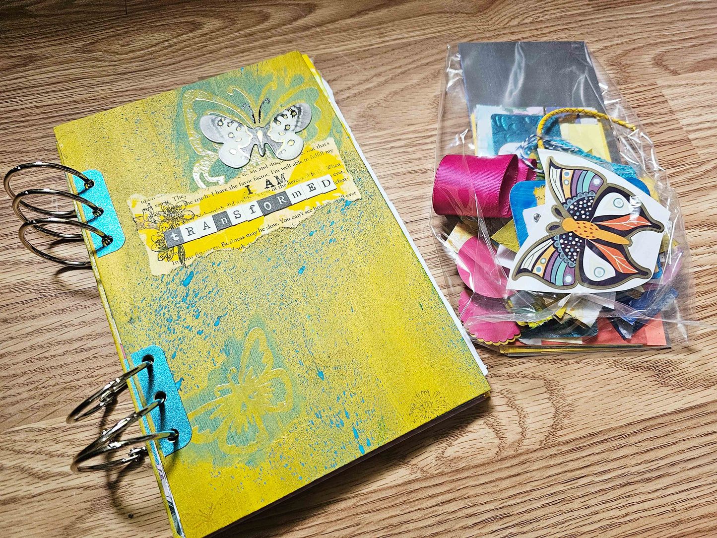 I Am Transformed Creative bible study Handmade Journal Kit with Ephemera