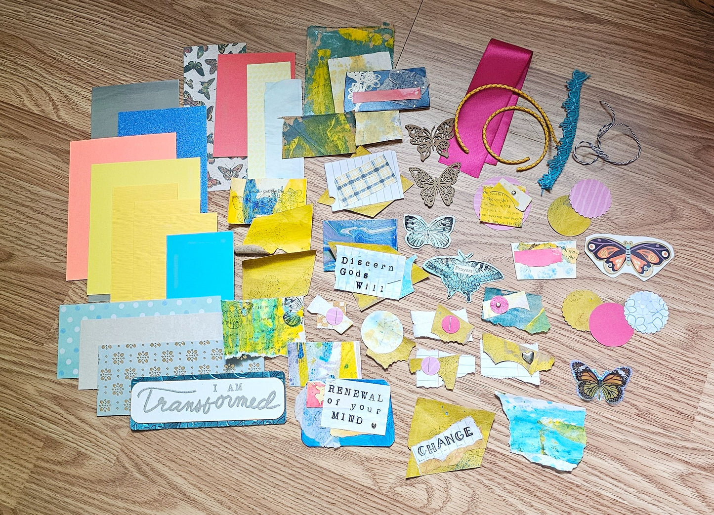 I Am Transformed Creative bible study Handmade Journal Kit with Ephemera