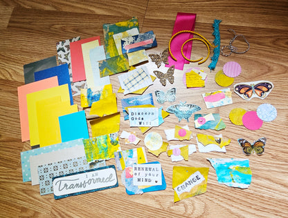 I Am Transformed Creative bible study Handmade Journal Kit with Ephemera