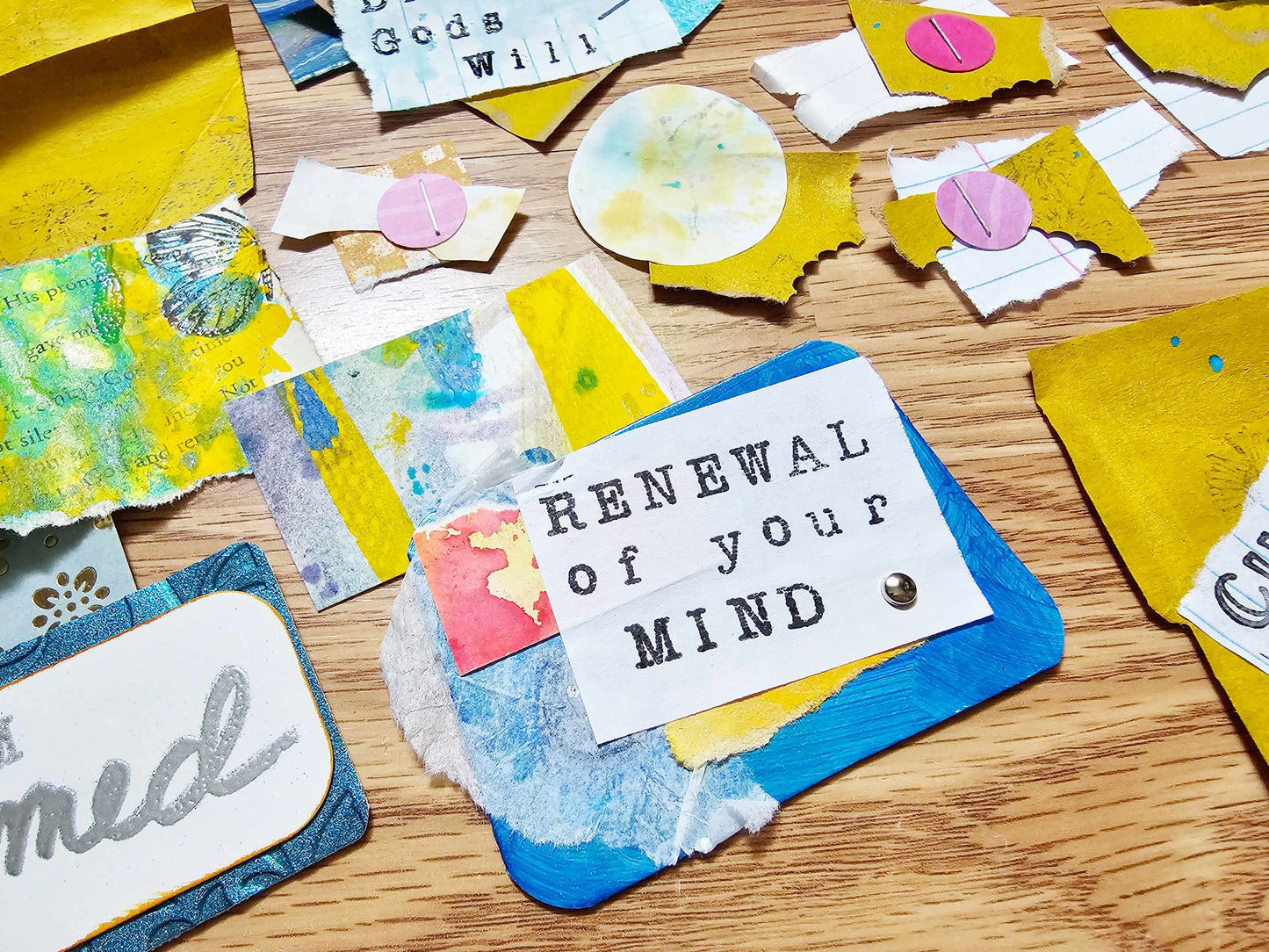 I Am Transformed Creative bible study Handmade Journal Kit with Ephemera