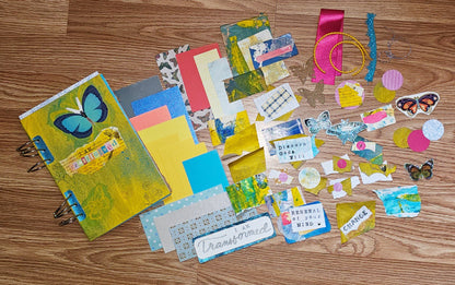 I Am Transformed Creative bible study Handmade Journal Kit with Ephemera