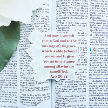 Acts 20:32 Bible verse Waterproof Vinyl Sticker