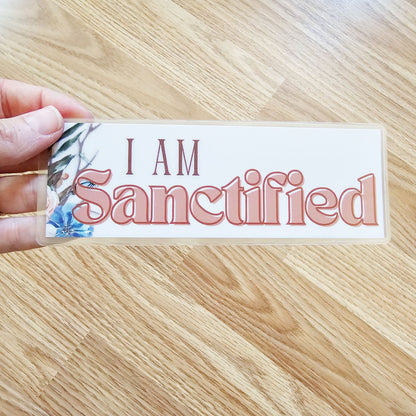 I Am Sanctified Bookmark for bible study