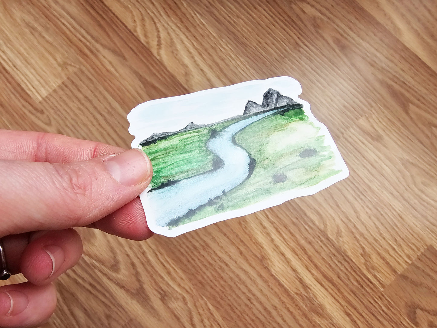 Watercolor Streams of Living Water Vinyl Sticker Decal