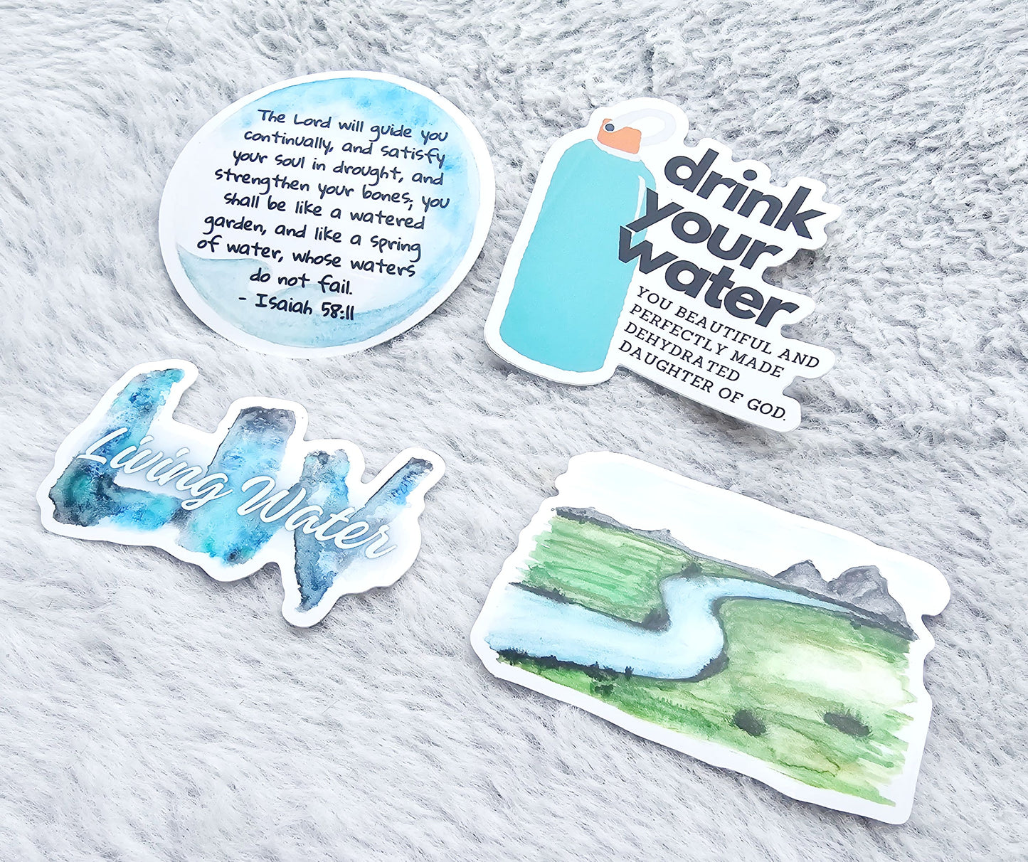 Drink Your Water Vinyl Stickers