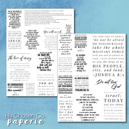 Fighting Fear Bible Journaling Stickers