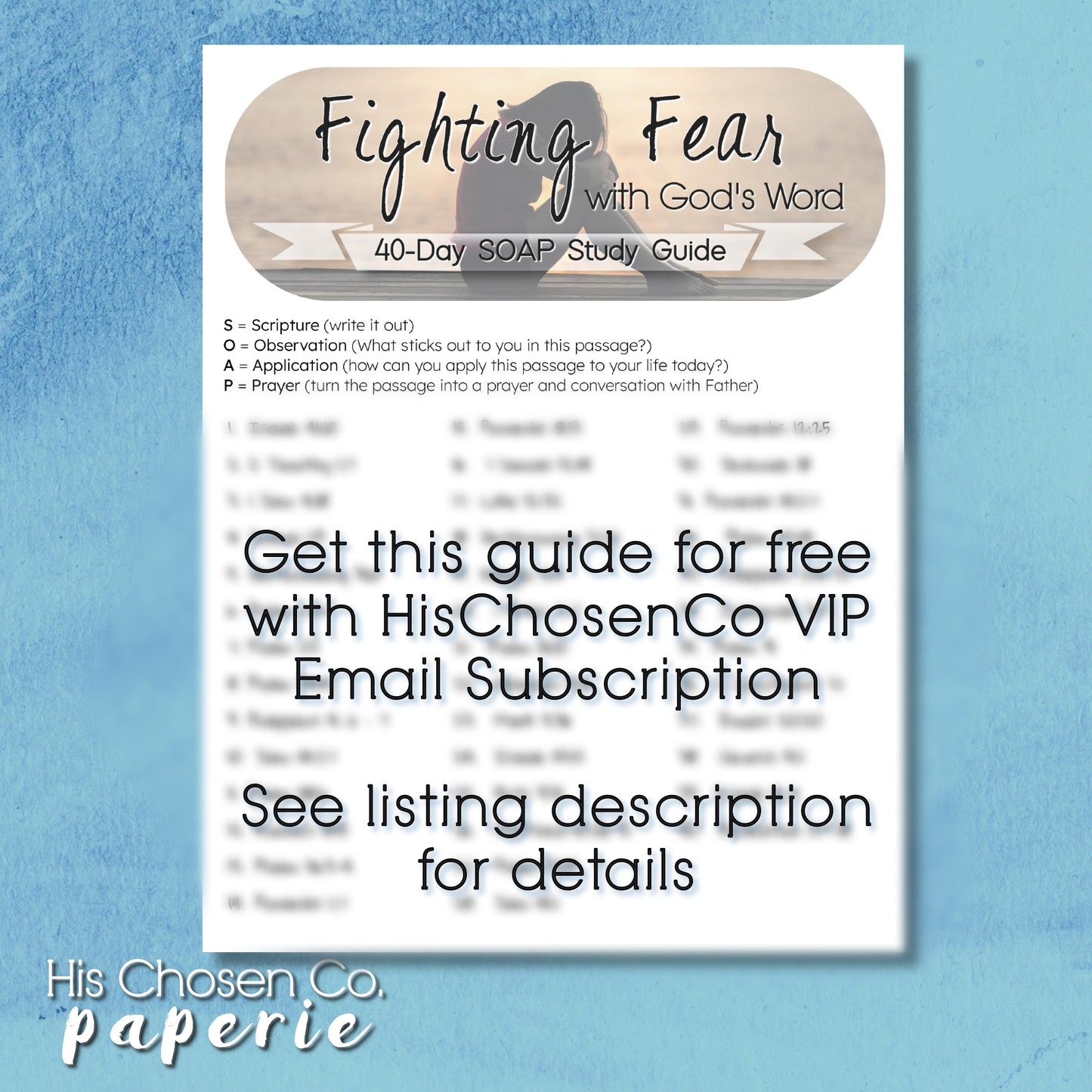 Fighting Fear Bible Journal Kit