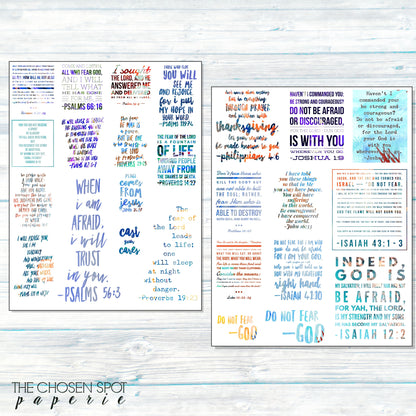 Fighting Fear Bible Journaling Stickers
