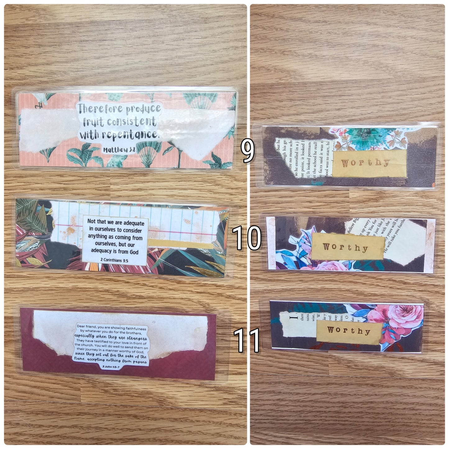 I Am Worthy Bookmark Handmade OOAK