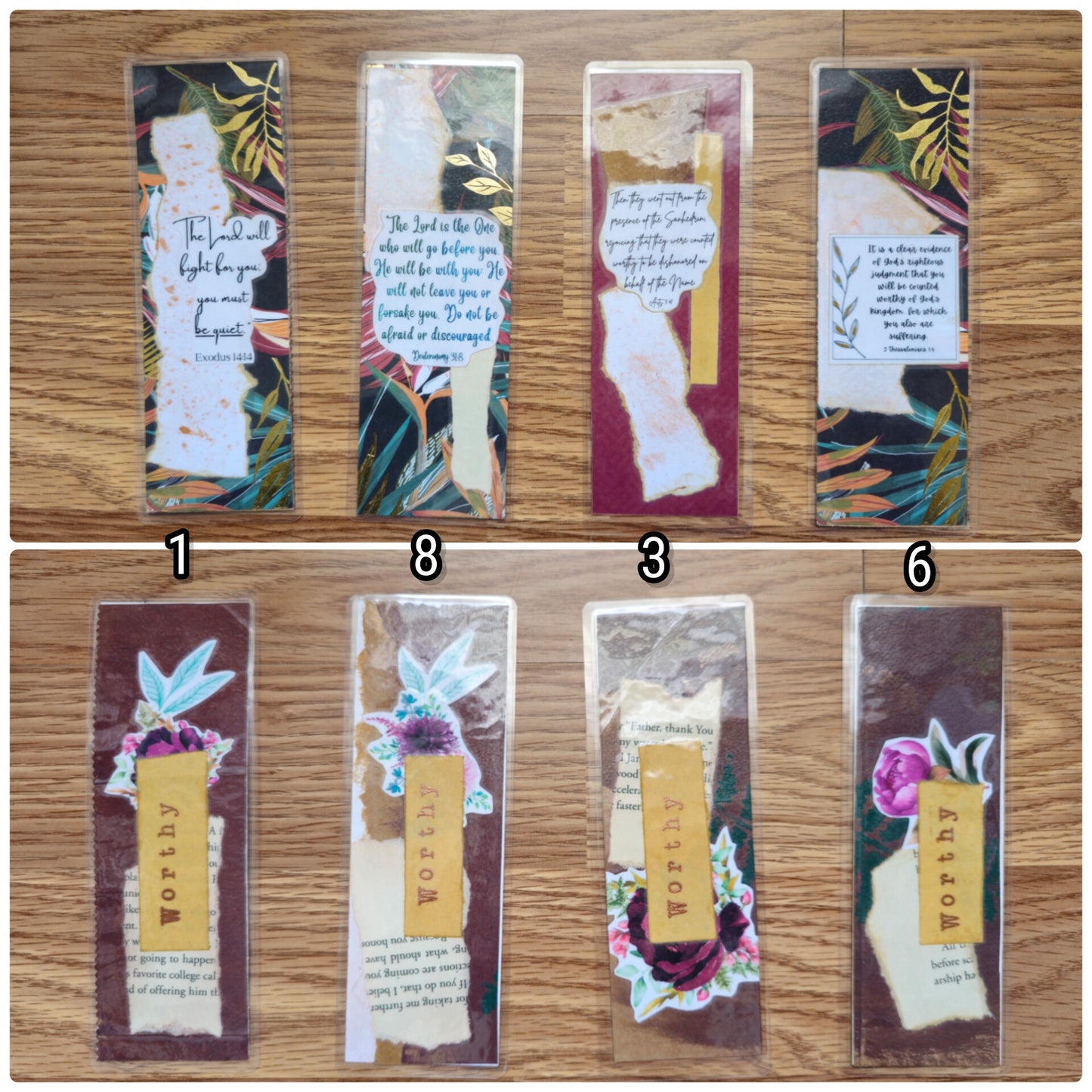 I Am Worthy Bookmark Handmade OOAK