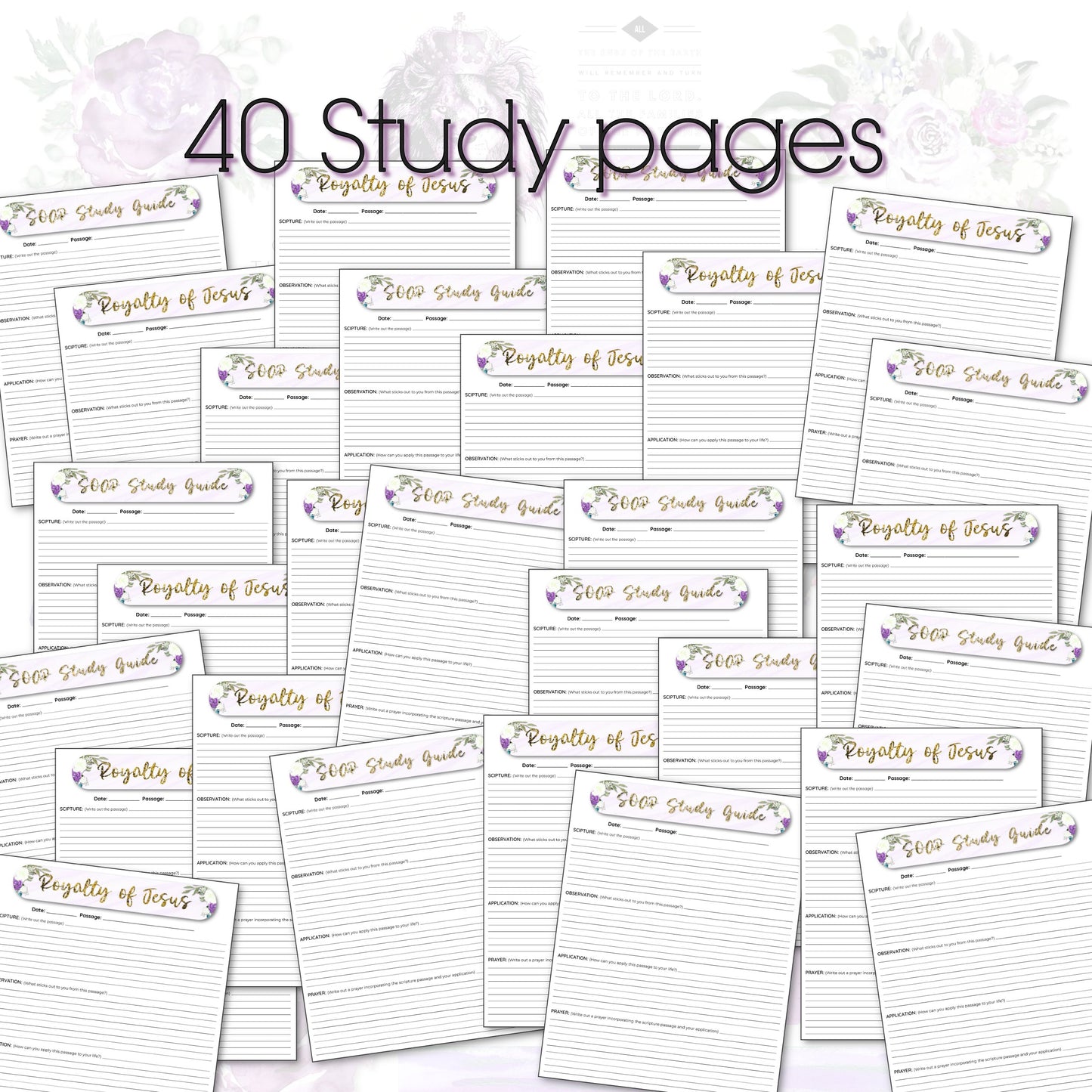 Bible Study Pack Membership - snail mail monthly SOAP study kits for women's Christian group
