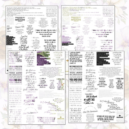 I Am Blessed Digital Study Sticker Kit, instant download bible floral watercolor stickers, printable sticker sheets for Christian women