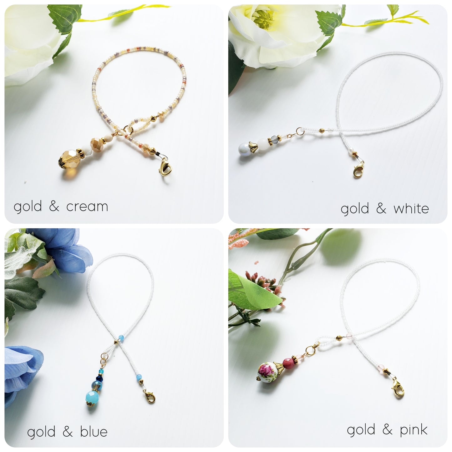Beaded Bookmark Half-Strand Clip-on Custom