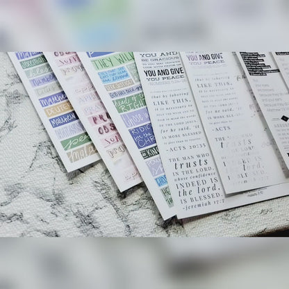 I Am Blessed Bible Journaling Sticker set