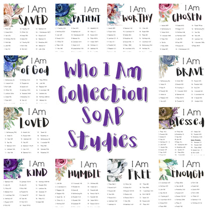 Who I Am in Christ Bible SOAP Study Guide Set - 12 studies - Instant download