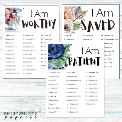 Who I Am in Christ Bible SOAP Study Guide Set - 12 studies - Instant download