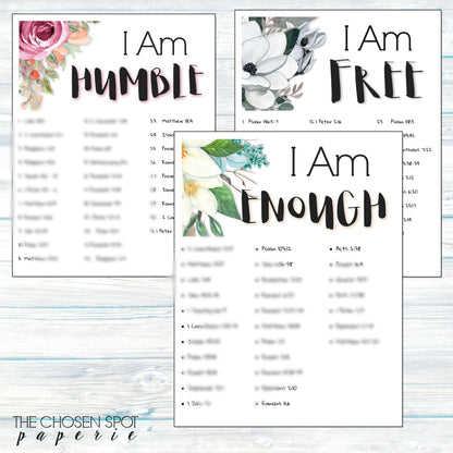 Who I Am in Christ Bible SOAP Study Guide Set - 12 studies - Instant download