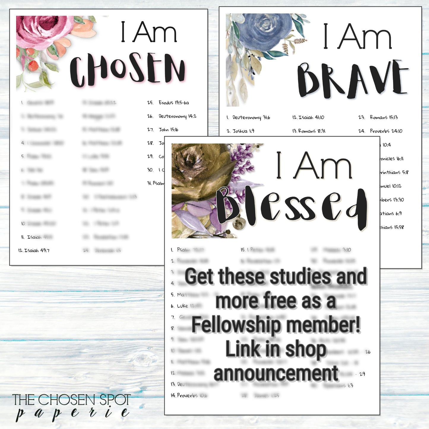 Who I Am in Christ Bible SOAP Study Guide Set - 12 studies - Instant download